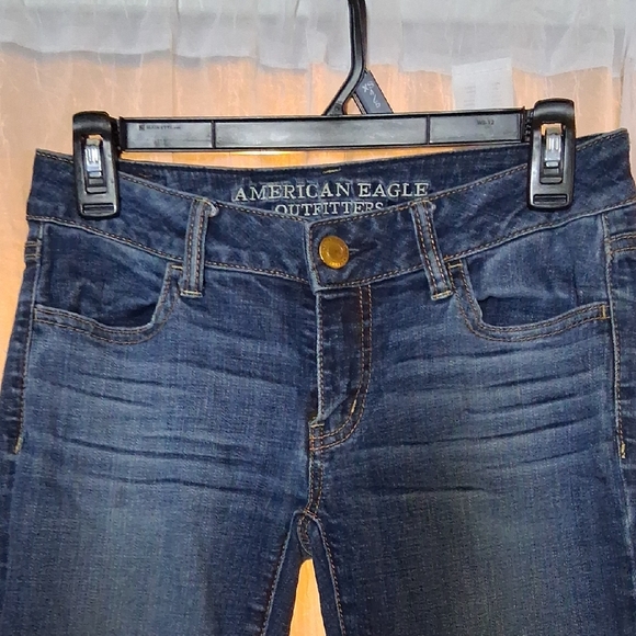 American Eagle Outfitters Women's Dark Blue Skinny Jeans - Picture 1 of 5